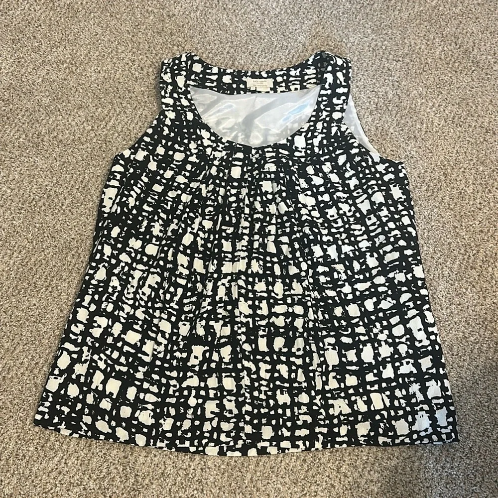 Like new Kate Spade black and white tank top